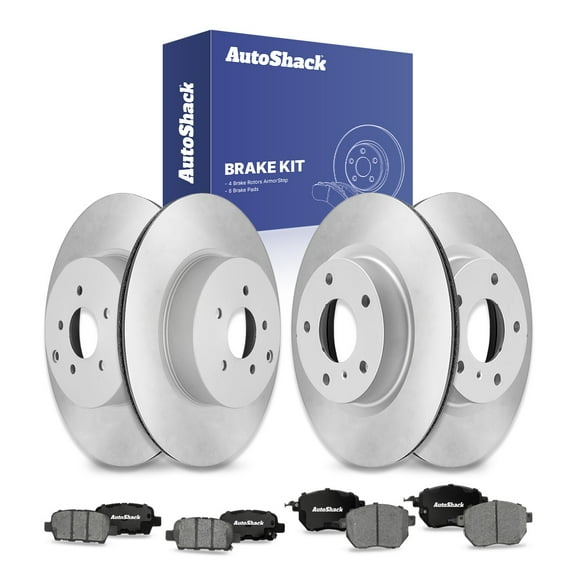 AutoShack Front Vented & Rear Vented Coated Brake Rotors   Ceramic Pads 12-PC Brake Kit Replacement for 2009-2010 Nissan Murano 2004-2007 Nissan Murano 2003-2005 INFINITI FX35 ArmorStop