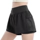 thumbnail image 1 of Pantalones cortos para correr de talle alto para mujer, pantalones cortos deportivos de secado rápido con bolsillos interiores, 1 of 6