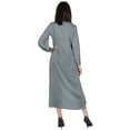 thumbnail image 4 of Moomaya Solid Hook & Eye Kurta Dress For Womens Long sleeves Indian Ethnic wearKurti, 4 of 7