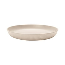 kedshhgu 9inch Deep Dinner Plates, Set of 4 Wheat Straw Plastic Plates Dishwasher Safe Kitchen Plates Dinnerware