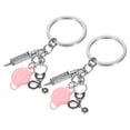 thumbnail image 2 of 2pcs Medical Workers Keychain Doctor Charm Keychain Backpack Pendant Doctor Keychain Nurse Key Ring Nursing Charms Keychain, 2 of 8