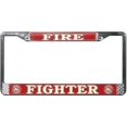 thumbnail image 1 of Cadre de Plaque d'Immatriculation de Lutte contre le Feu Chromé, 1 of 2