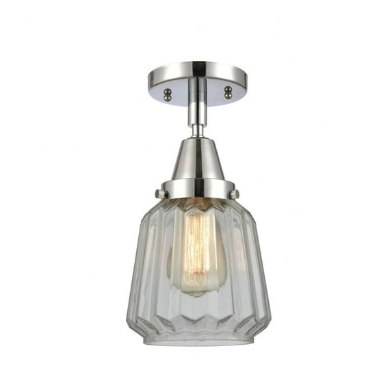 Innovations Lighting - Chatham - 1 Light Flush Mount Polished Chrome Finish