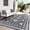 gray, variant on GlowSol Outdoor Rug 9x12ft Bohemian Reversible PP Woven Mat, Waterproof UV-Resistant Plastic Straw Carpet for Patio Deck Camping RV Backyard Poolside, Grey White