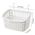 thumbnail image 4 of Creative Swivel Hook Bathroom Plastic Basket (Large Rectangular Gray White), 4 of 12