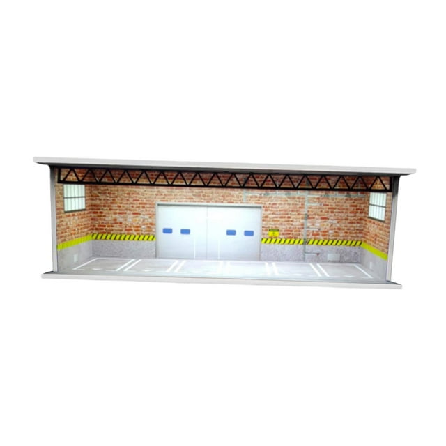 TISHITA 1/64 Model Car Display Case DIY Assembly Decoration Miniature Scenario Model Style A