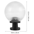 thumbnail image 2 of FUTUREORYY Lamp Post Light Fixture Lampshade Plastic White Outdoor Spaces 1 Set, 2 of 6