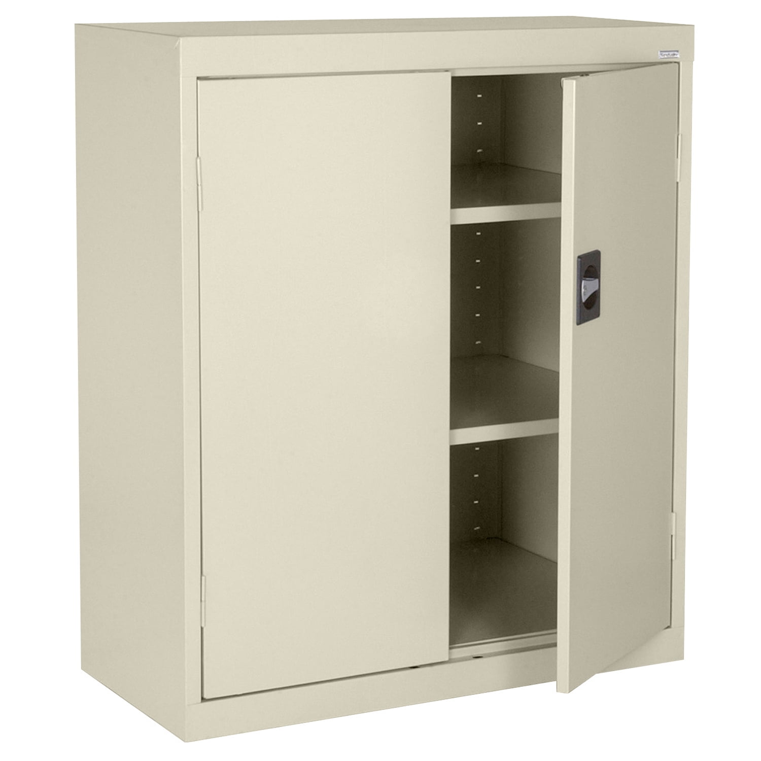 Sandusky Elite Series Heavy-Duty Welded Steel Garage Storage Cabinet, Putty