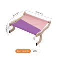 thumbnail image 4 of Cama colgante lona de algodón hamaca ventana percha mascota gato cama estante para gatos de interior, 4 of 4