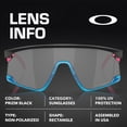 thumbnail image 4 of Oakley OO9280 BXTR Rectangle Shaped Non-Polarized Sunglasses for Men & Women - Includes Official Eyewear Kit - Matte Black Frame with Prizm Black Lens, 4 of 6