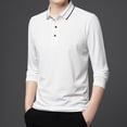 thumbnail image 1 of Blusa y camisa de manga larga con cuello vuelto para hombre, pijama deportivo para el hogar, camiseta de color liso, blusa deportiva de poliéster para hombre, 1 of 6