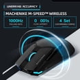 thumbnail image 3 of Machenike Ratón Gamer Inalámbrico, 26,000 DPI, Sensor PAW3395, Iluminación RGB, Diseño Ergonómico, 6 Botones Programables, Batería de Larga Duración, Ultra Ligero, Color Blanco Compatible con PC y Mac, 3 of 7