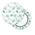 thumbnail image 2 of Vsdgher Leaf Print Green Print Stool Covers Round,Stretch Round Stool Covers Washable Stool Cushion Slipcover Elastic Chair Covers for 12-14 Inch Chair, 2 of 7