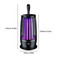 thumbnail image 4 of LED Bug Zapper Lámpara inofensiva para atrapar mosquitos para el verano (negro), 4 of 4