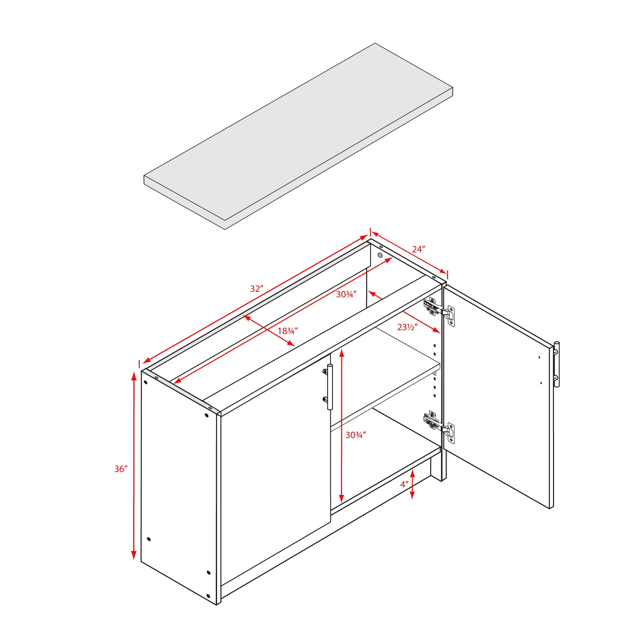Prepac Elite 32 Base Cabinet White Com