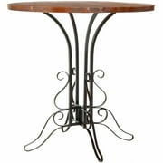 Safavieh Avery Accent Table, Black Iron/Walnut