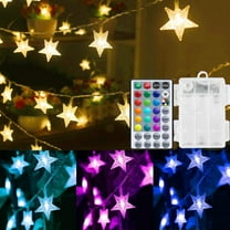 Star String Lights Battery Operated Color Changing 20ft, 40 LEDs Fairy Lights Hanging Twinkle Lights with Remote for Outdoor Indoor Christmas Bedroom