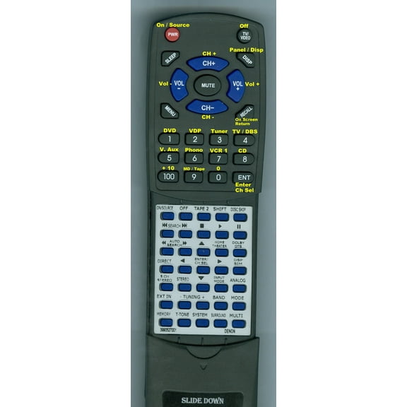 Replacement Remote for DENON 3990527001, RT3990527001, RC853, , AVR5700