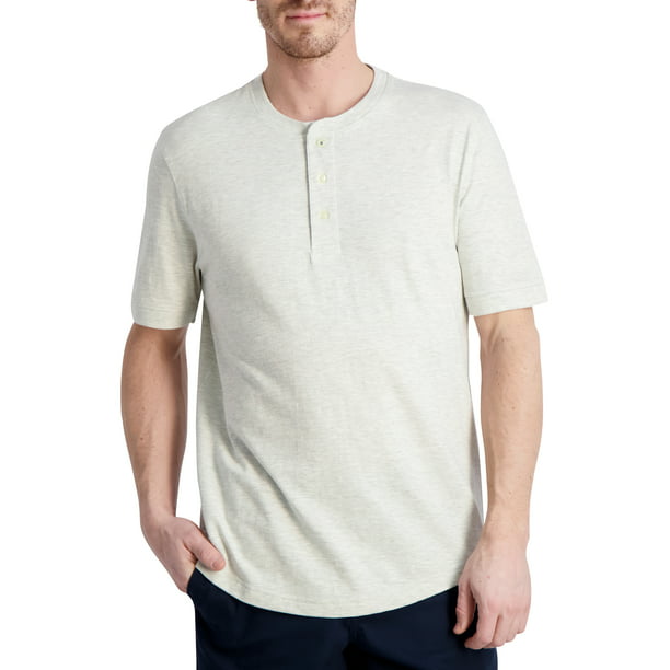 Chaps Men's Short Sleeve Coastland Wash Henley T-shirt-Size XS-2X ...