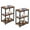 Brown, variant on VECELO 3-Tier End Table with Storage Shelf, Nightstand Sofa Side Table for Bedroom/Living Room/Hallway/Study, Charcoal Grey