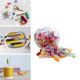 thumbnail image 5 of 100 piezas de pinzas de costura coloridas, pinzas de tela pequeñas reutilizables con agarre fuerte para acolchar, manualidades y tejer 2,7 x 1 x 1,5 cm, 5 of 10