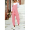 thumbnail image 4 of Sherrylily Womens Casual Sleeveless Jumpsuit Spaghetti Strap Loose Romper with Pockets, 4 of 6