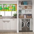 thumbnail image 3 of LALILO Kitchen Curtain Valance Trick Treat Lettering With Rod Pocket Window Curtain 52"x 18" Set of 2, 3 of 7