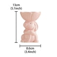 thumbnail image 3 of Birdeem Easter Bunny Ceramic Dessert Plate, Cute Rabbit Shape for Candy, Jewelry, and Decor, 3 of 8
