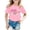 A1-Light Pink, variant on SGMVNU Girls Summer Bowknot Graphic T Shirts Trendy Casual Crew Neck Short Sleeve Relaxed Fit Tee Girls Fashion, Size 6-8 Years, Orange