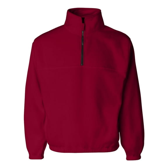 Sierra Pacific - Fleece Quarter-Zip Pullover - 3051 - Red - Size: S