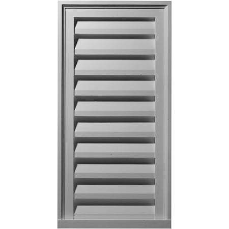 

Ekena Millwork 18 W x 36 H x 1 1/8 P Vertical Gable Vent Louver Non-Functional