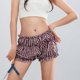 thumbnail image 4 of Pantalones de Cintura Elástica para Mujeres Primavera Y Verano Lindo Cintura Elástica Hinchada Nueva Impresión Pantalones Cortos Casuales, 4 of 9