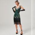 thumbnail image 4 of IDOPIP Women’s 1920s Flapper Dress Vintage Gatsby Sequins Fringe Dress Cocktail Evening Gown, 4 of 8