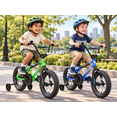 thumbnail image 3 of XJD BMX Style 12 inch Boy Bike for 2-8 Years Old Boys Toddlers 12 14 16 Inches BMX Bicycle with Training Wheels and Coaster Brake,Green, 3 of 12