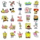 thumbnail image 2 of 50 pegatinas de Bob Esponja de animación de dibujos animados para maleta, portátil, taza de agua, pegatinas impermeables, 11 Feliz Sencillez, 2 of 3
