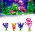 thumbnail image 3 of Yirtree 10 Pack Aquarium Artificial Aquatic Plants Small Plastic Plants Fish Tank Decorations Lifelike Various Sizes Simulation Plastic Hydroponic Plants Used for Household and Office Aquarium, 3 of 7