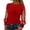 Red, variant on Womens Tops Women's Longline Nylon Spandex T-Shirt Stretch Comfort Everyday Tee Red M