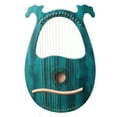 thumbnail image 3 of YILIKISS Lyre Harp Mahogany Body Harp 16 Strings W/ Tuning Wrench String Pick Set, 3 of 9