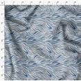 thumbnail image 4 of Soimoi Pure Silk Blue Fabric By the Yard - 42 Inch Wide - Animal Skin Fabric - Fierce and Exotic Textile for Fashion and Home Printed Fabric, 4 of 6