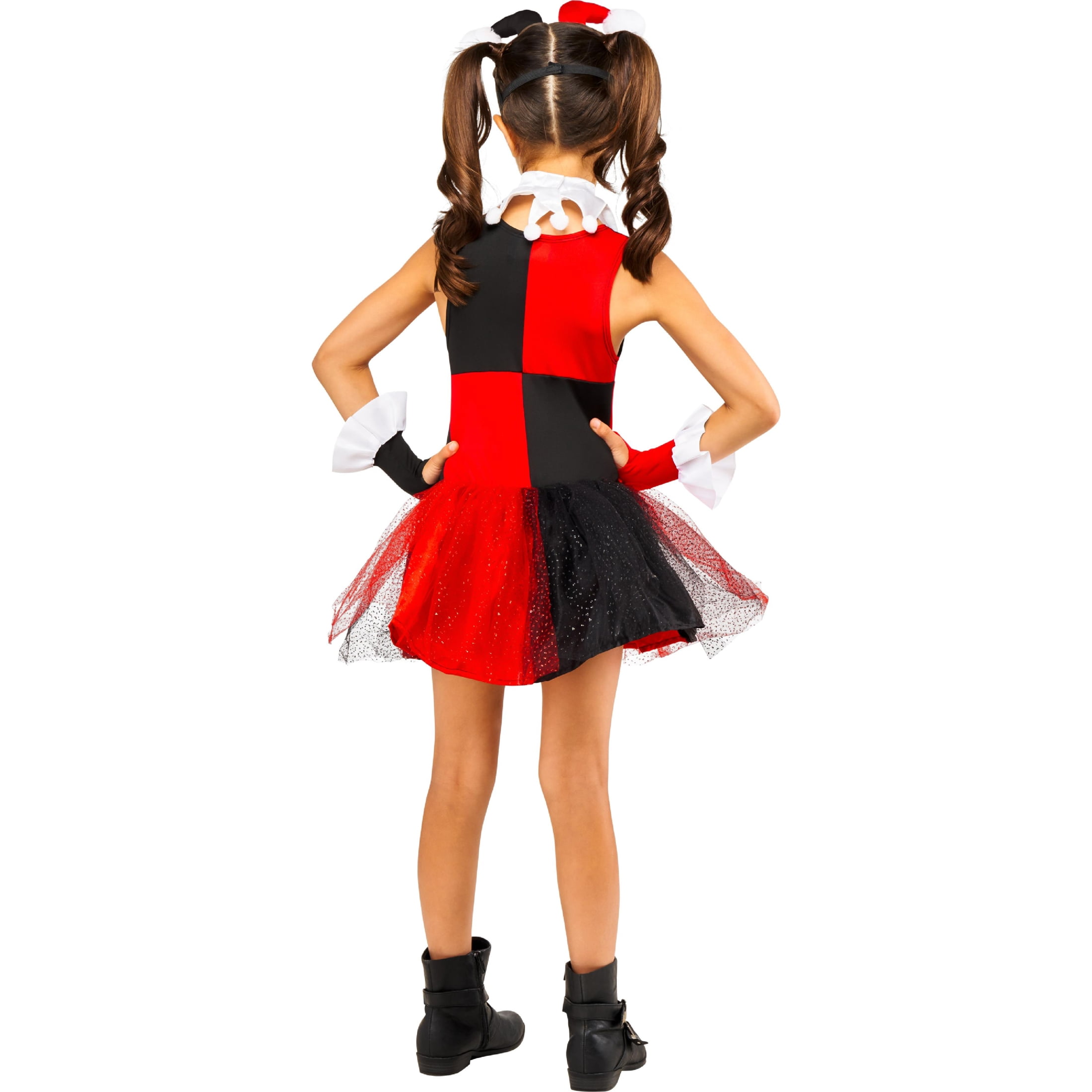 DC's Harley Quinn Halloween Costume for Children, Girls' Size L (10/12), by Rubies