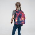 thumbnail image 5 of Naloa Hawaiian Island Beach Shark Print Lightweight DayBackpack Suitable for school, work, shopping, travel, etc., 5 of 5