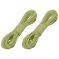 thumbnail image 1 of Uxcell 2 Pcs Cuerda de Cuero de Ante Falsa, Cuerda Plana Fina de 2.6mm x 5.5 Yardas para Manualidades de Joyería, Collar, Pulsera, DIY, Verde Mostaza, 1 of 7