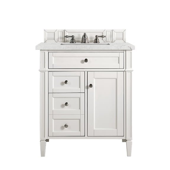 James Martin Vanities 655-V30-BW-3EJP Brittany 30" Free Standing Single Basin Poplar Wood