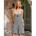 thumbnail image 3 of Ekouaer Summer Rompers for Women Floral Beach Sleeveless Shorts Overalls Boho Outfits 2026 Jumpsuit With Pockets, 3 of 6