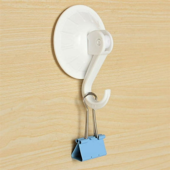 Clearance! Plastic White Home Wall Strong Suction Cup Hook Hanger Vacuum-Sucker D3R5 N5A3