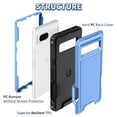 thumbnail image 2 of for Google Pixel 8A Case, [Shockproof] [Anti-Dust] [Heavy Duty Military Protection] Protective Anti Scratch Dual Layer Tough Rugged Hybrid Bumper Phone Case Cover for Google Pixel 8A, Blue, 2 of 8