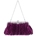 thumbnail image 1 of unbranded Plisado De Satén Morado Para Y Fiestas Con Correa Larga Removible, 1 of 7
