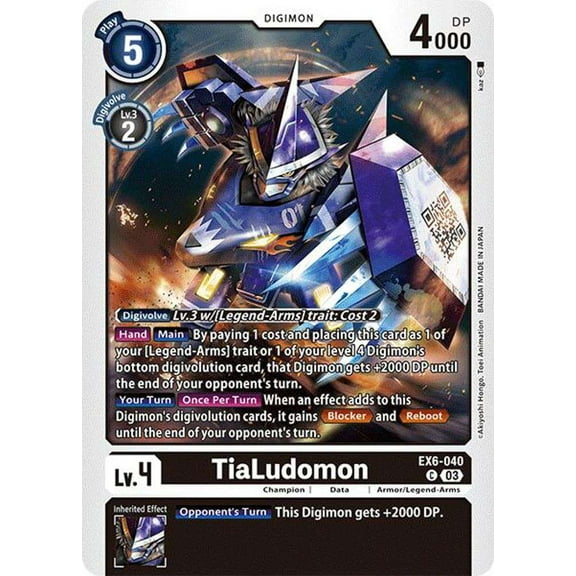 Digimon Infernal Ascension Common TiaLudomon EX6-040