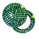 thumbnail image 2 of Balery Green Disco Lights Fundas de asiento para taburete de bar redondo de tela de terciopelo ajustables que protegen de arañazos y manchas para sillas de 14 a 17 pulgadas.-12 inch, 2 of 7