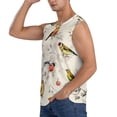 thumbnail image 3 of Bingfone Little Birds Pattern Men's Tank Tops Workout Sleeveless Tee Shirts Running Beach Tanks for Men-Small, 3 of 8